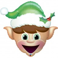 Christmas Elf Head Supershape Balloon